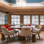 Elegant dining room at Le Chabichou Courchevel