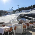 Snowy ski slopes surrounding Le Chabichou Courchevel