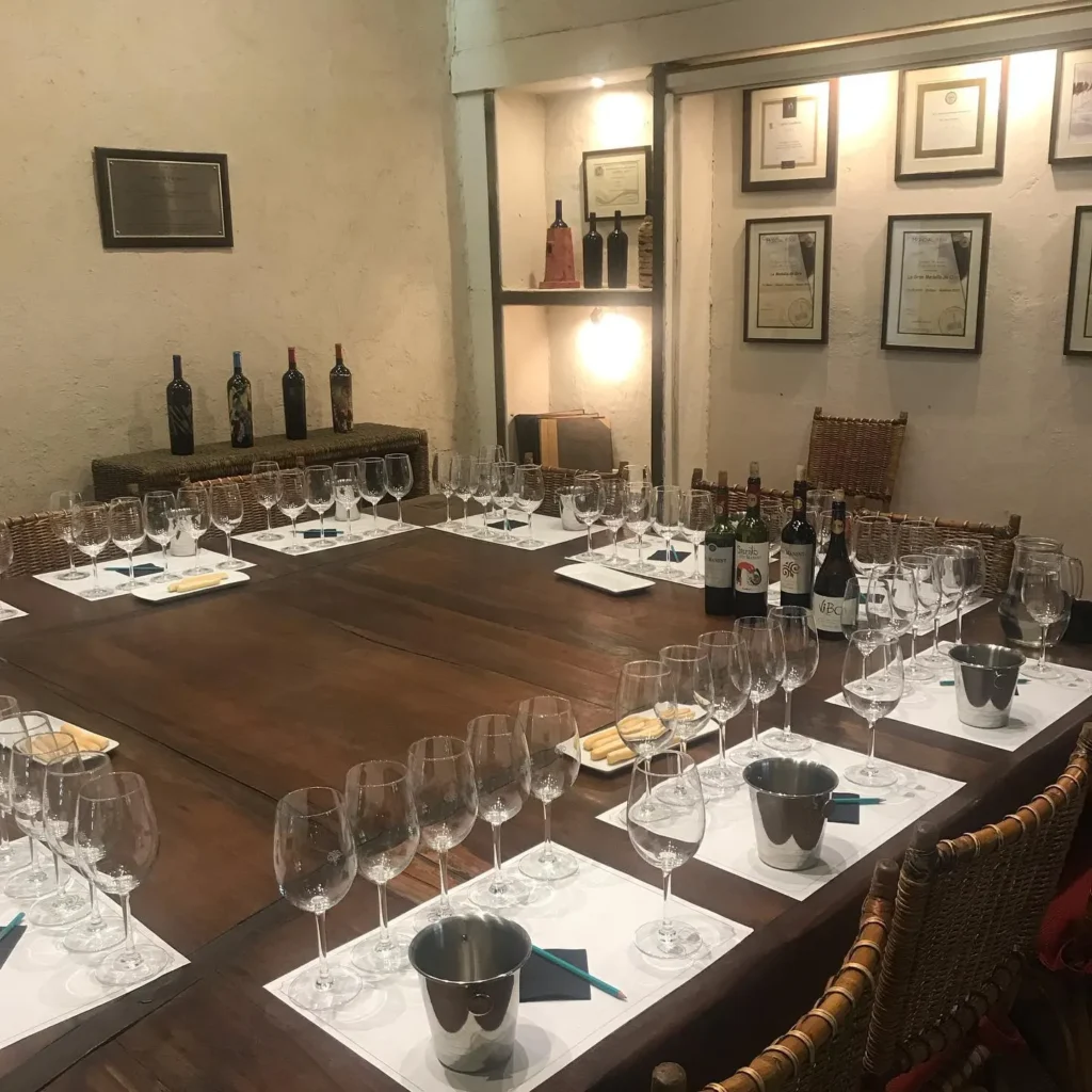 Elegant private dining room at Le Genepi Courchevel