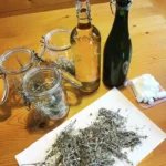 Wine and tableware arranged for service at Le Genepi Courchevel