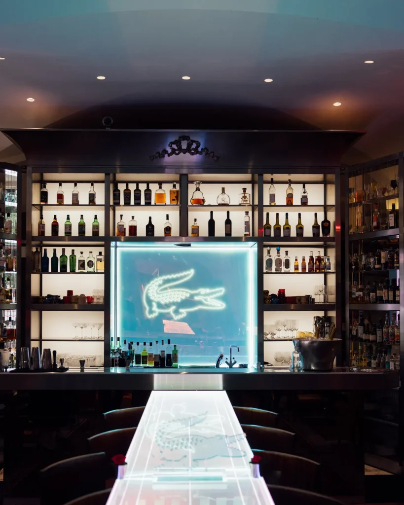 Elegant bar interior at Le Royal Monceau Paris