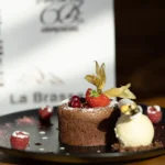 Dessert served at Le Tremplin Courchevel