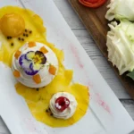 Colorful plated dessert served at Le Tremplin Courchevel