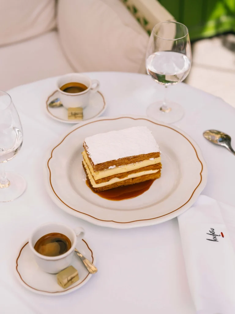 Layered dessert served at Loulou Paris