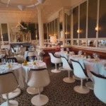 Elegant dining room inside Loulou Paris