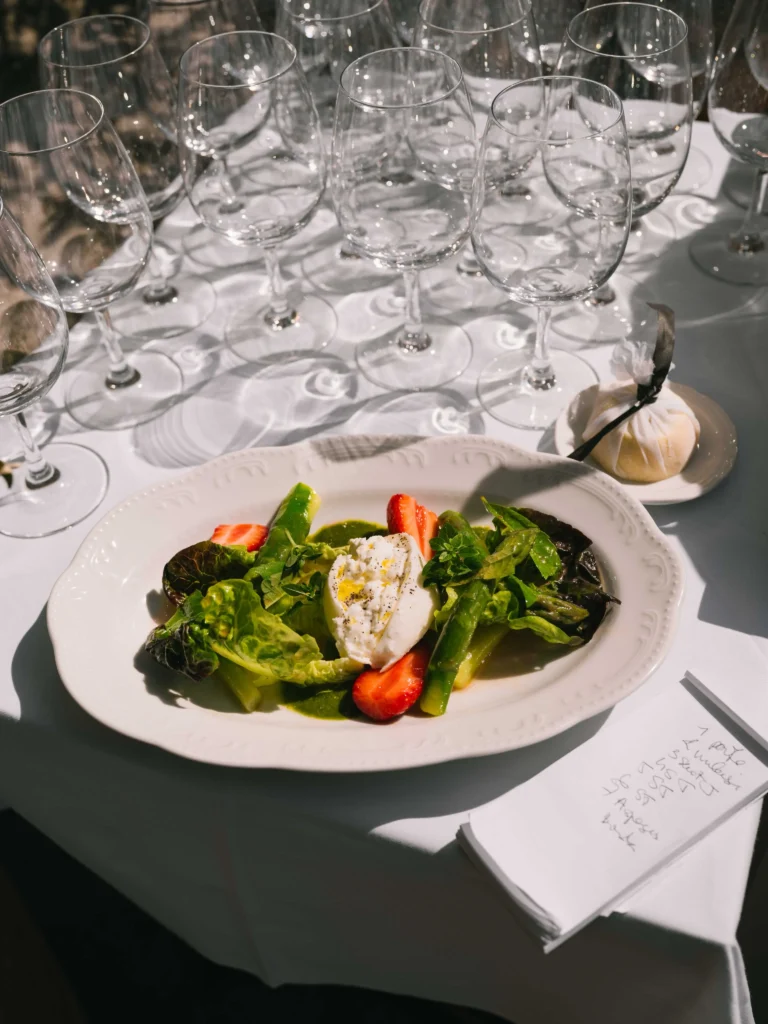 Fresh salad served at Loulou Paris