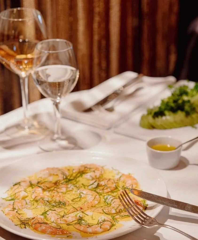 Gourmet plated dish served at Matignon Paris