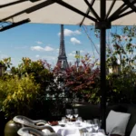 MUN Paris terrace overlooking the Eiffel Tower