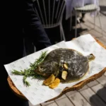 Gourmet dish served at Perruche Paris