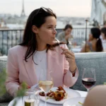 Dining at Perruche Paris with a view across Paris
