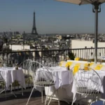 Perruche Paris rooftop terrace with panoramic views of Paris