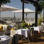 Perruche Paris rooftop terrace with panoramic city views