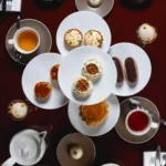 Afternoon tea selection served at the Prince de Galles Paris