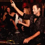 DJ performing from the booth at Raspoutine Dubai