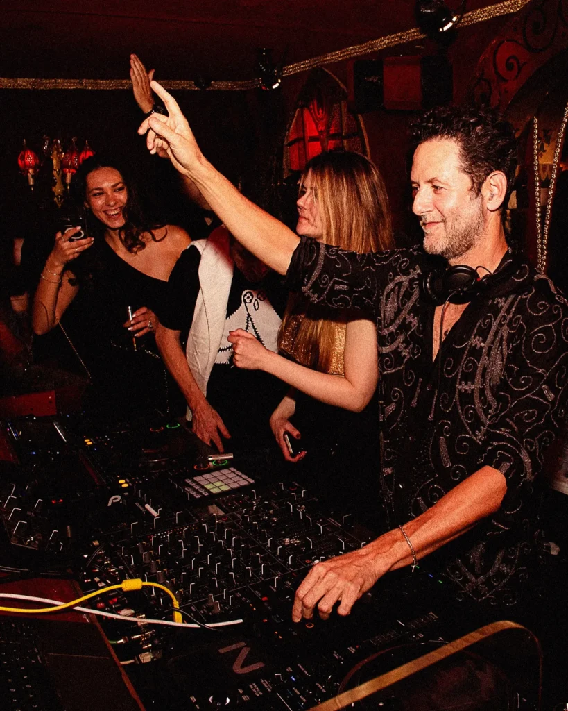 DJ performing from the booth at Raspoutine Dubai
