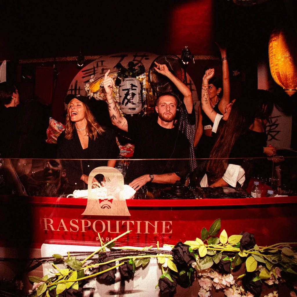 Guests enjoying a VIP table at Raspoutine Dubai