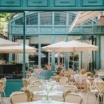 Outdoor dining terrace at the Ritz Paris