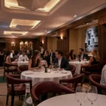 Elegant evening dining atmosphere at Scott's Mayfair