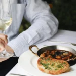 Gourmet dish being prepared at Scott's Mayfair