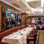 Classic dining room interior at Scott's Mayfair in London