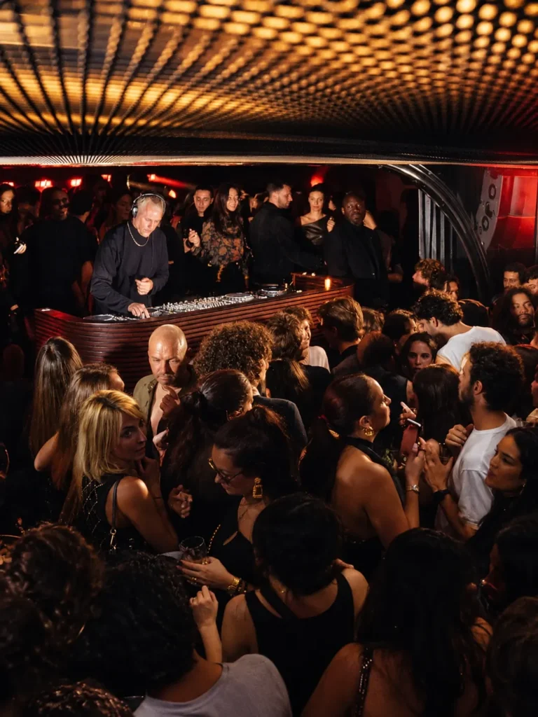 Crowd enjoying the nightlife at Silencio Club Paris