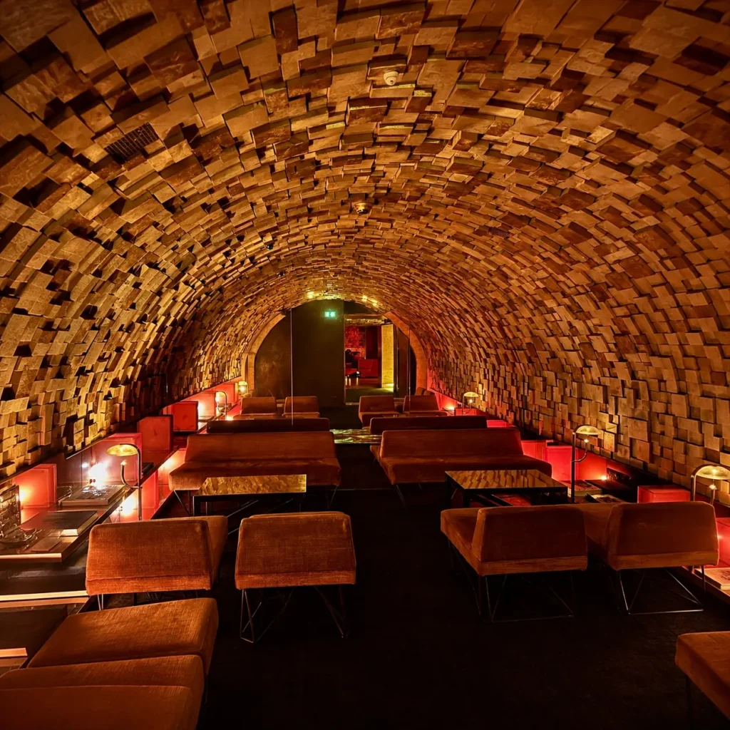 Underground lounge interior at Silencio Club Paris