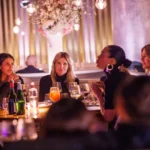 Guests enjoying dinner inside the stylish STK Milan restaurant