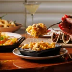 Selection of gourmet dishes served at STK Milan