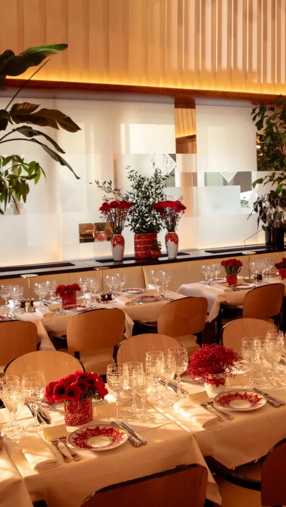 Elegant tableware and dining setting by Tania Bulhoes
