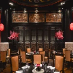 Elegant Chinese-inspired dining room at The Peninsula Paris