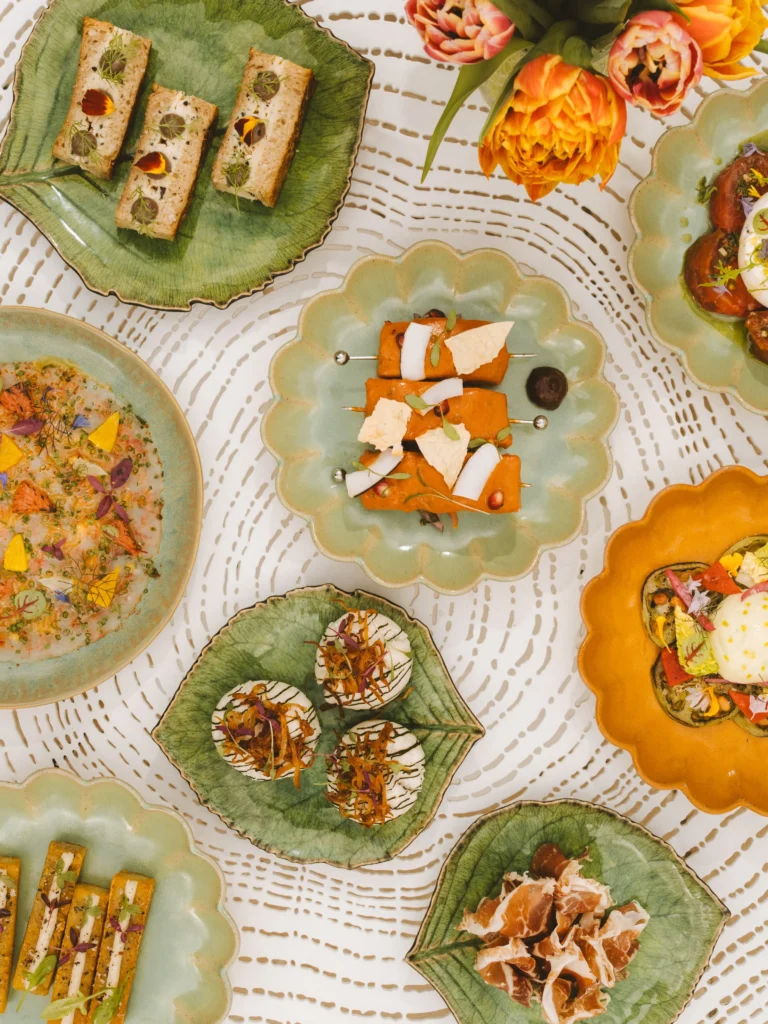 Selection of beautifully presented dishes at The Peninsula Paris