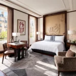 Elegant guest room interior at The Peninsula Paris
