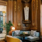 Elegant lounge seating and ornate interiors at The Peninsula Paris