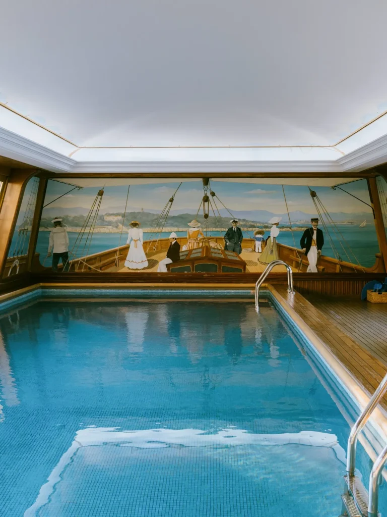 Indoor swimming pool at Le Bristol Paris