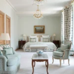 Elegant lounge salon with classic French interiors at Le Bristol Paris