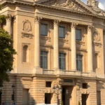 Historic stone facade of Rosewood Hôtel de Crillon Paris with ornate architectural details